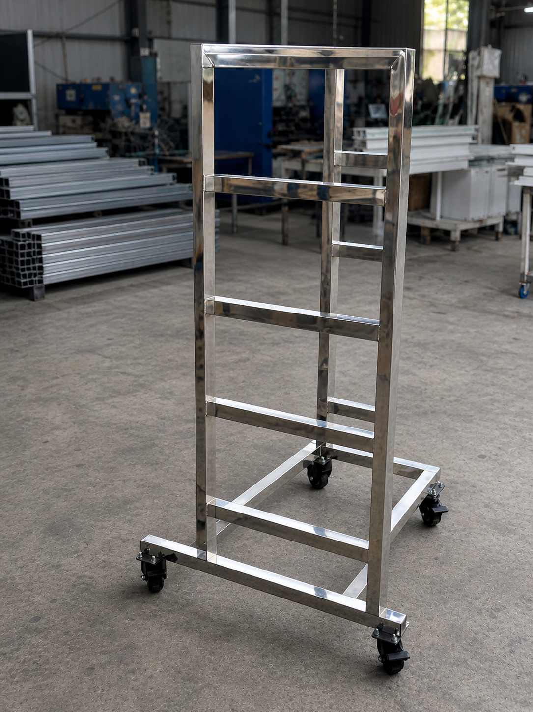 Xe đẩy linh kiện inox